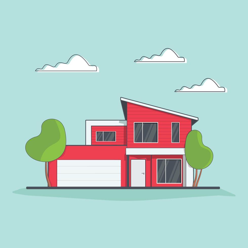 Elegant House Illustration vector