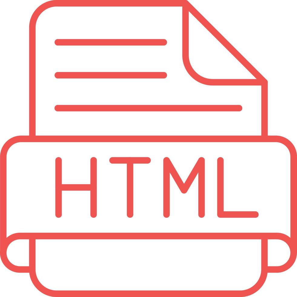 Html Multicolor Line Icon 9958207 Vector Art at Vecteezy