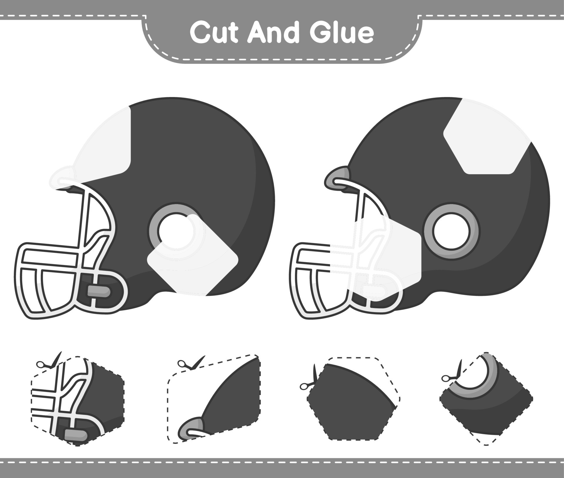 Football Helmet Printable