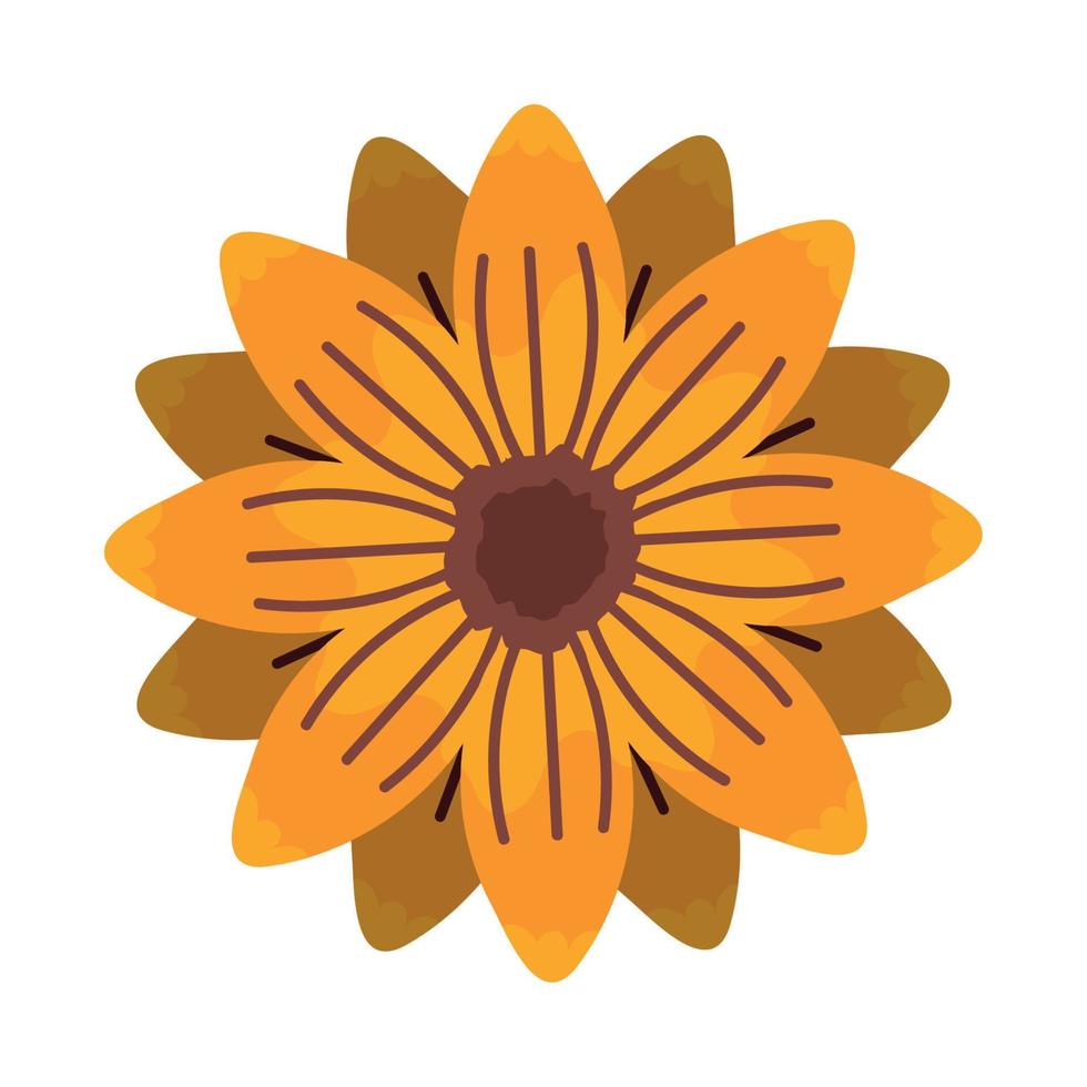 cartoon flower icon vector