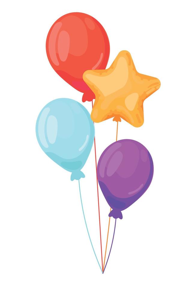 party balloon festive vector