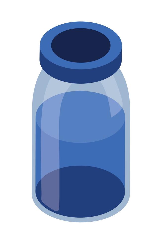 medical vial bottle vector