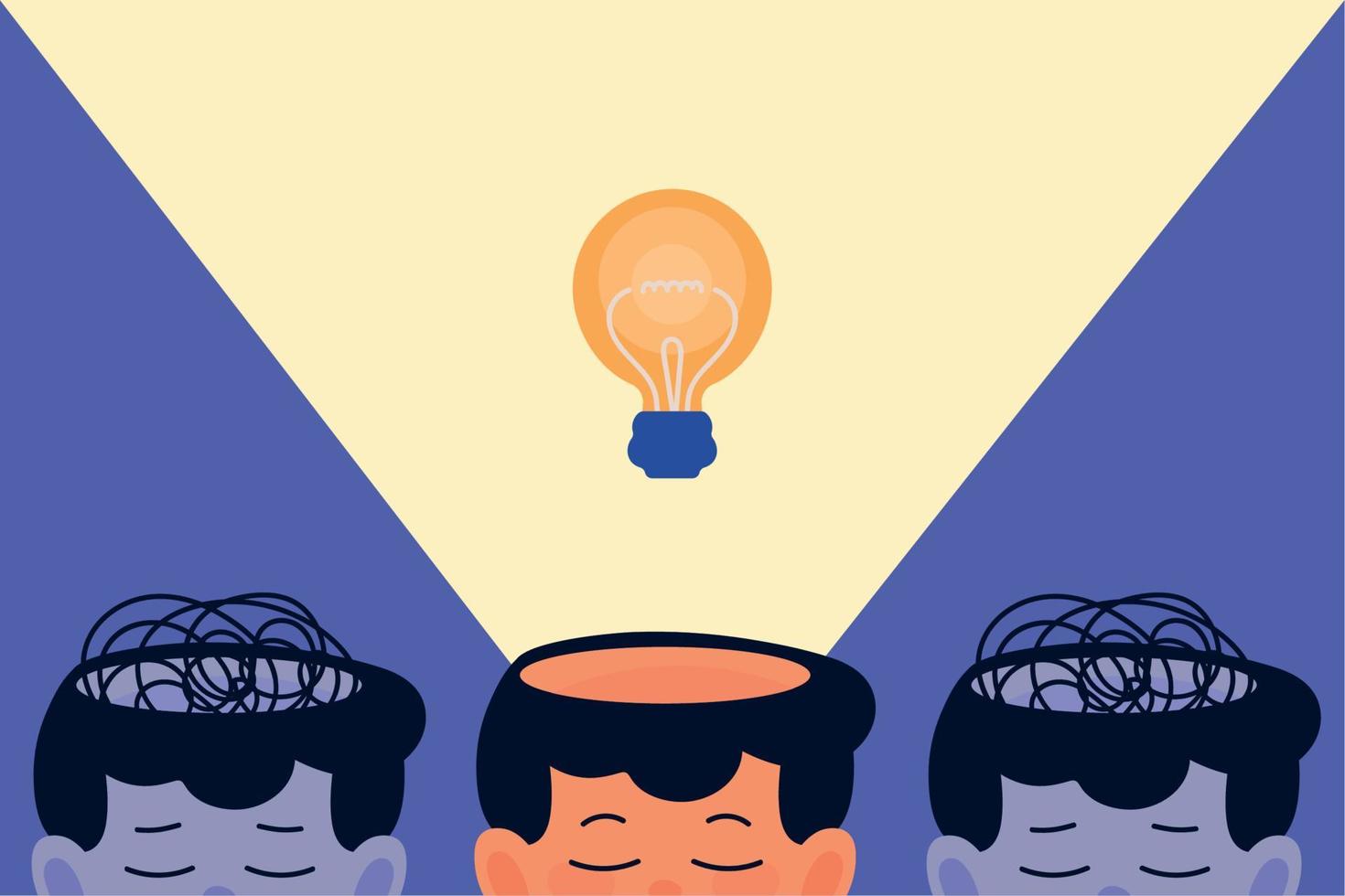 male think idea vector