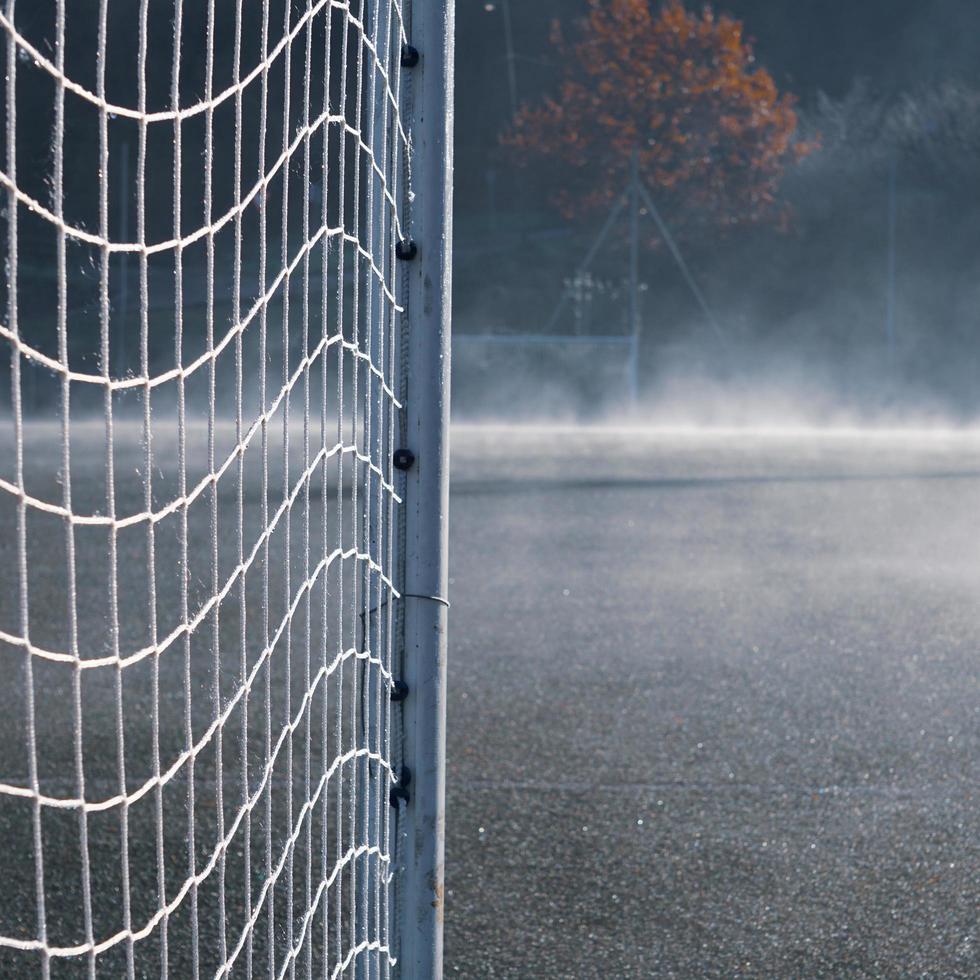 portería de fútbol, equipamiento deportivo de portería foto