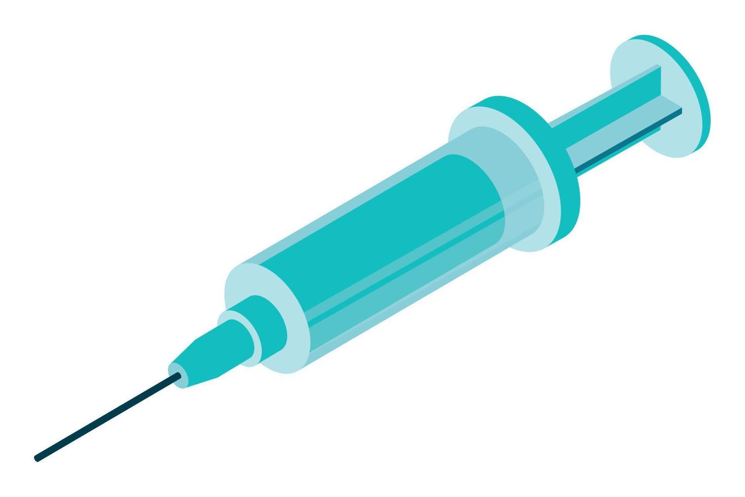 medical vaccination syringe vector