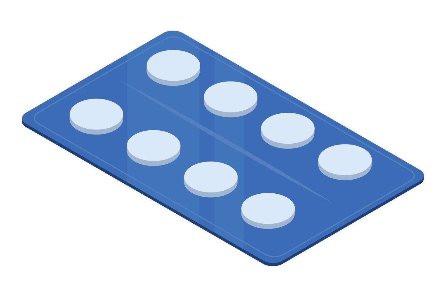 medical pills pack vector