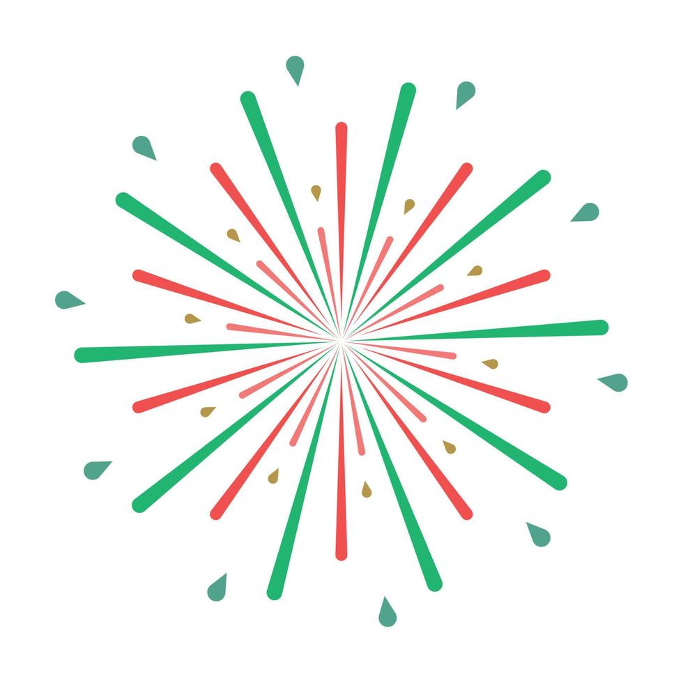fireworks icon isolated vector