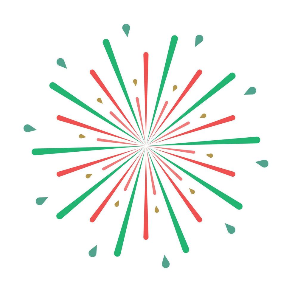 fireworks icon isolated vector