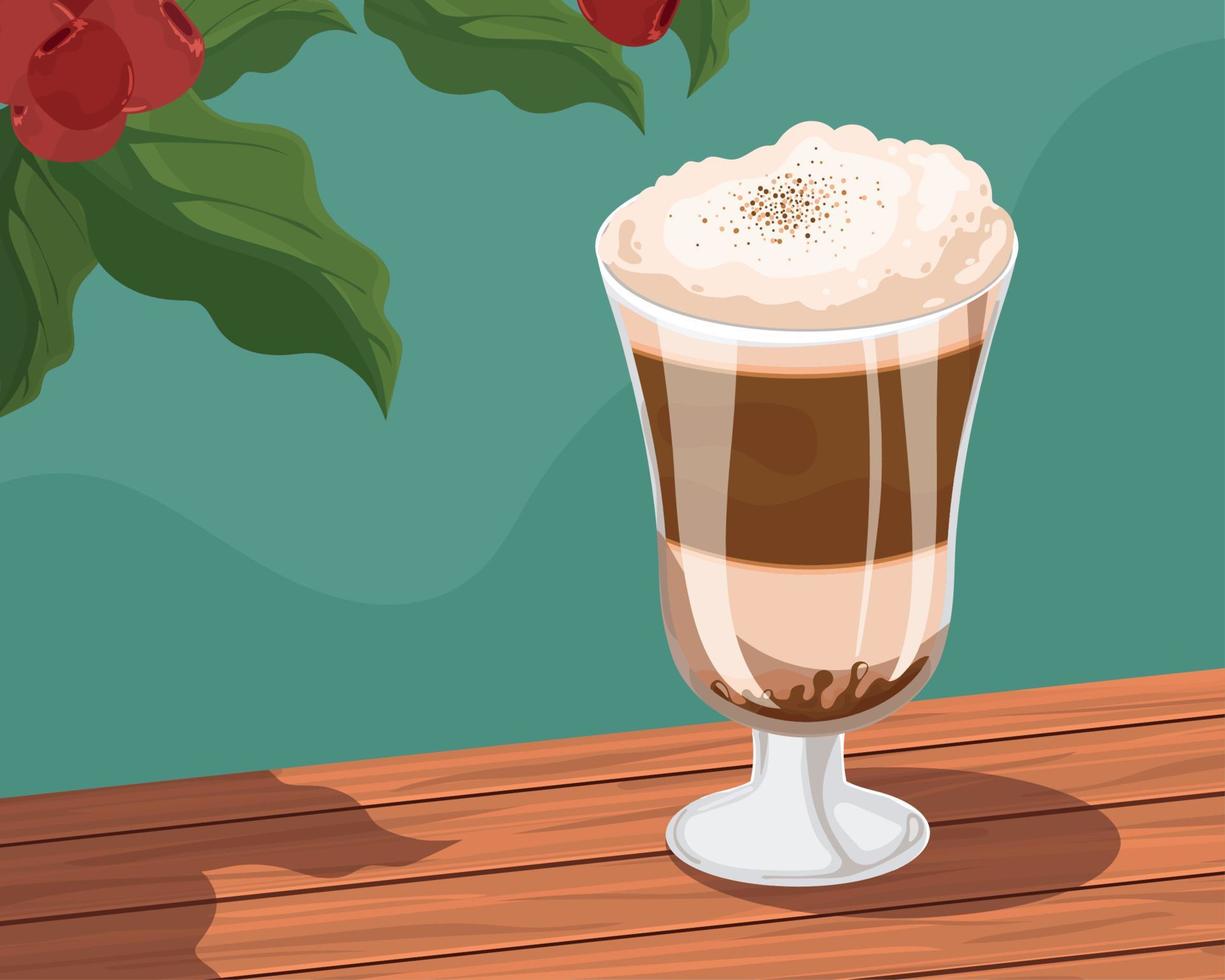 coffee cold drink vector