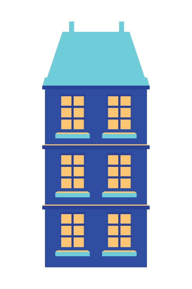 building exterior cartoon vector