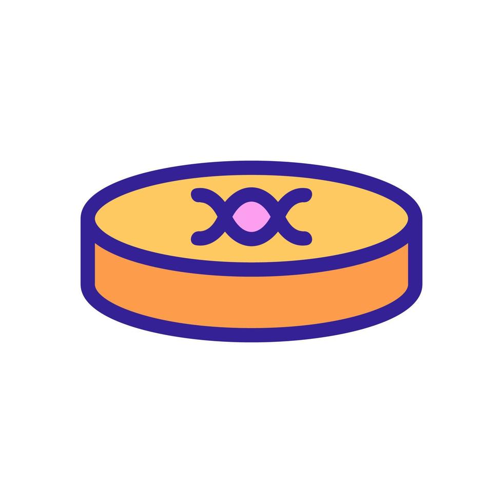 dna lab icon vector. Isolated contour symbol illustration vector