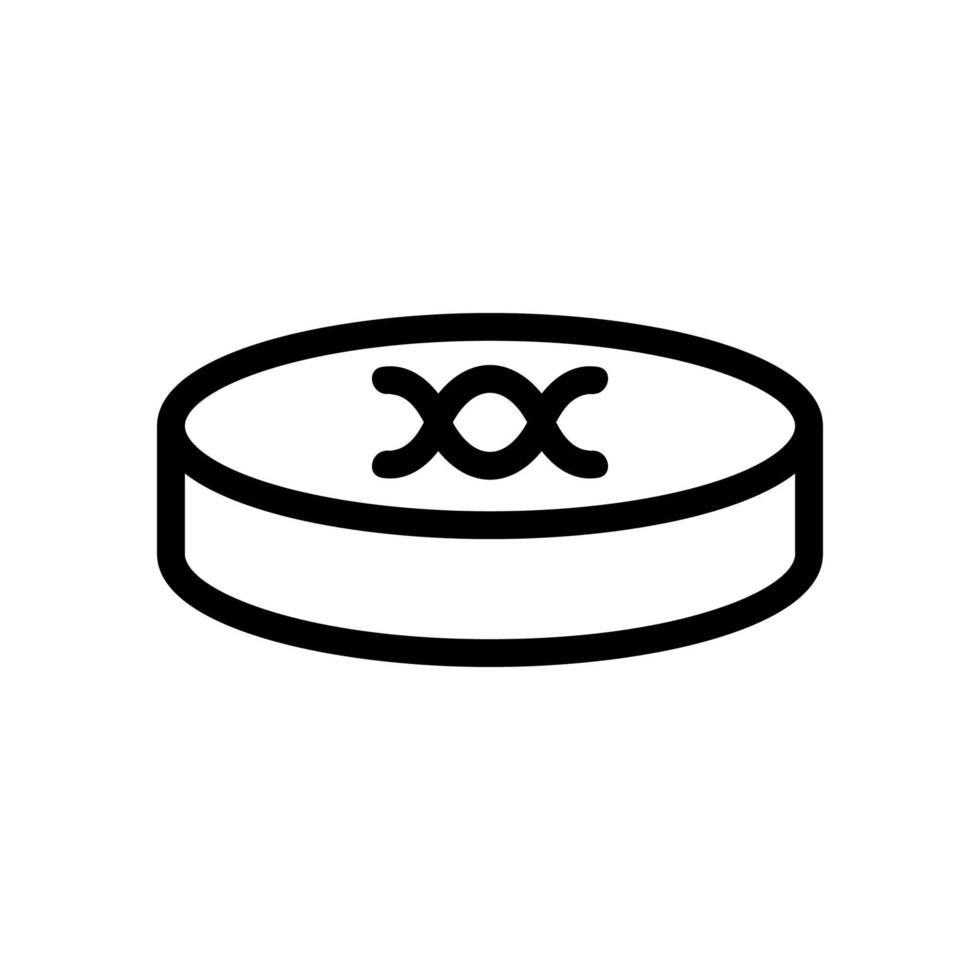 dna lab icon vector. Isolated contour symbol illustration vector