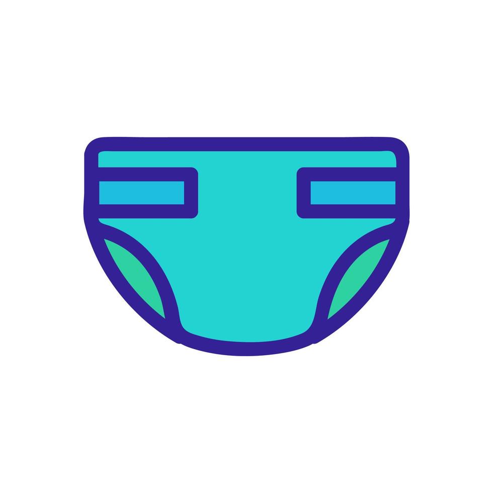 diapers for adult vector icon. Isolated contour symbol illustration