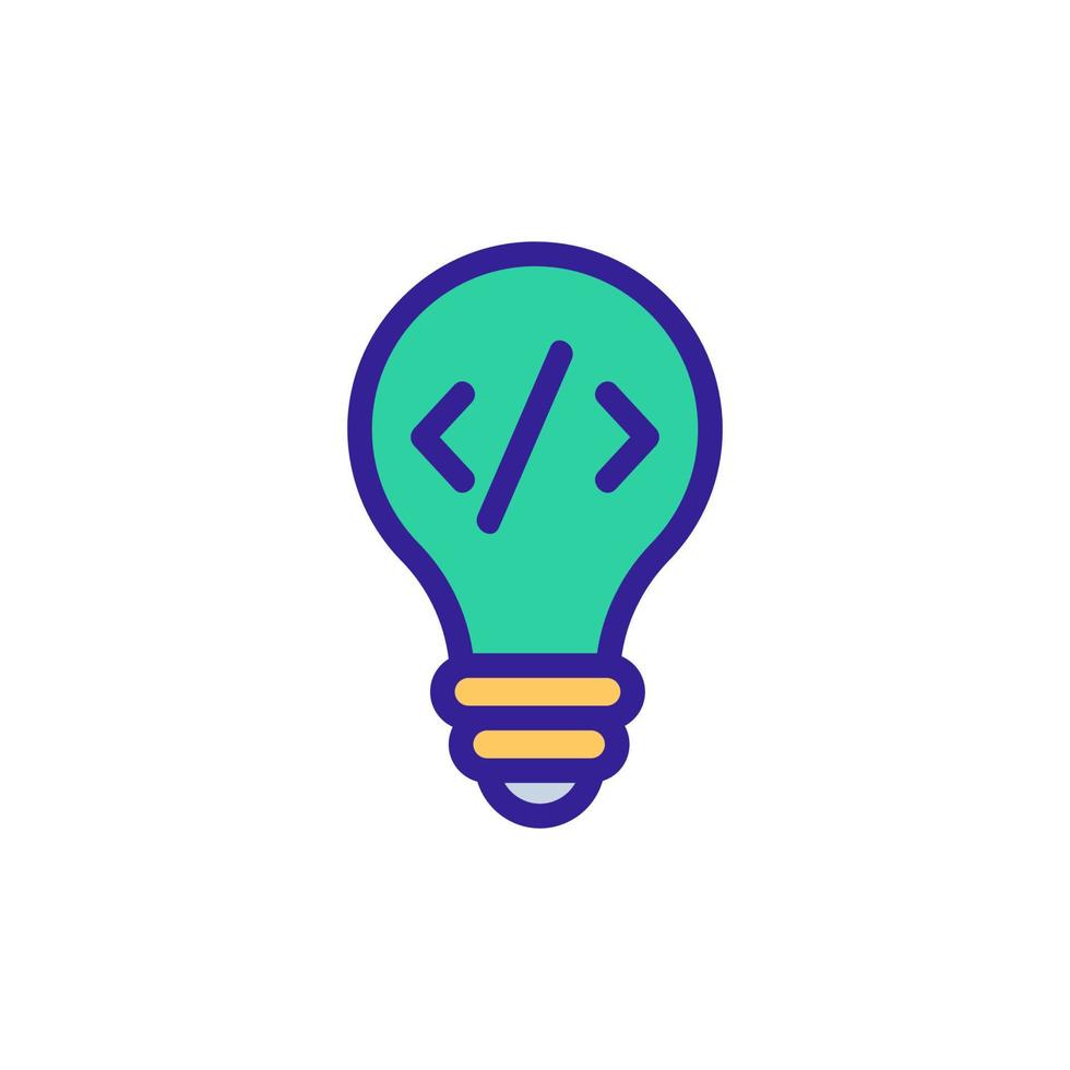 programmer icon vector. Isolated contour symbol illustration vector