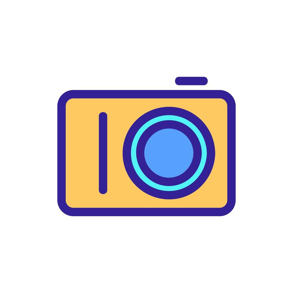 Camera icon vector. Isolated contour symbol illustration vector