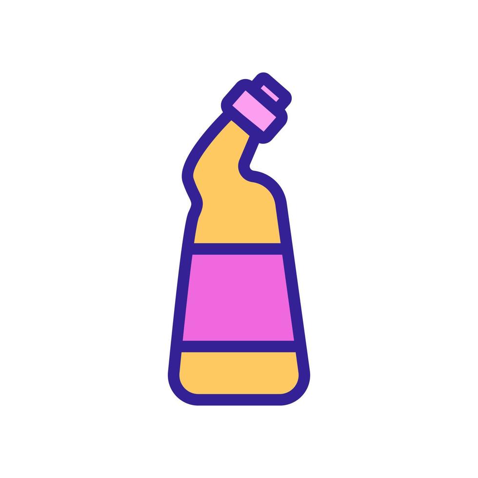 ilustración de contorno de vector de icono de botella de detergente