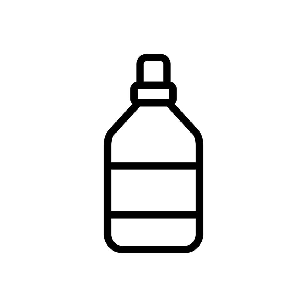 cleaning liquid icon vector outline illustration