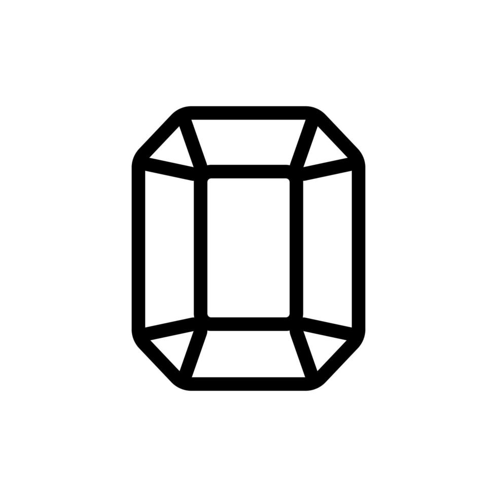 Topaz icon vector. Isolated contour symbol illustration vector