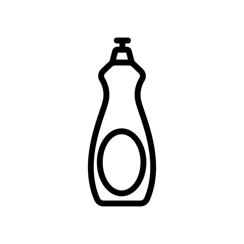 detergent bottle icon vector outline illustration