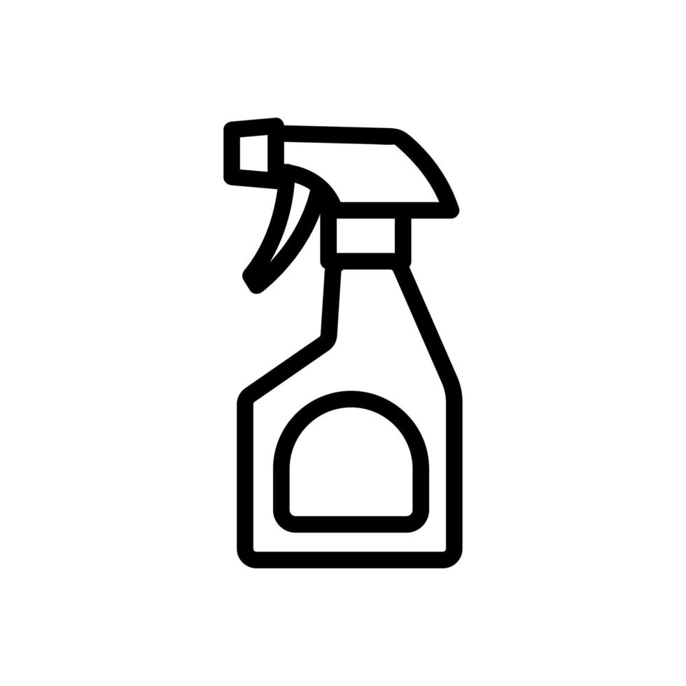 cleaning spray icon vector outline illustration