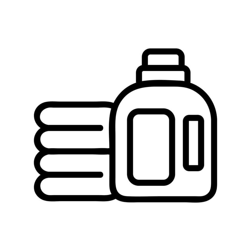 cleaning and clothes icon vector outline illustration