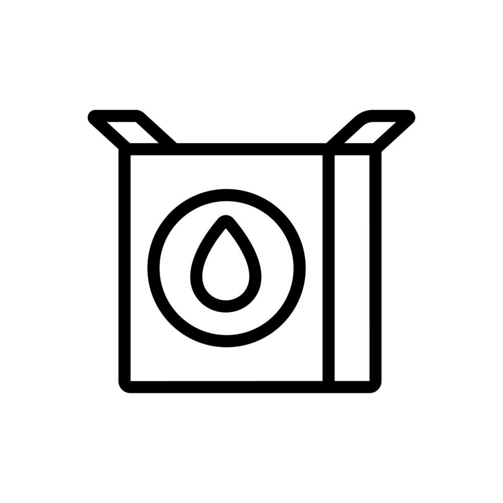 detergent powder icon vector outline illustration