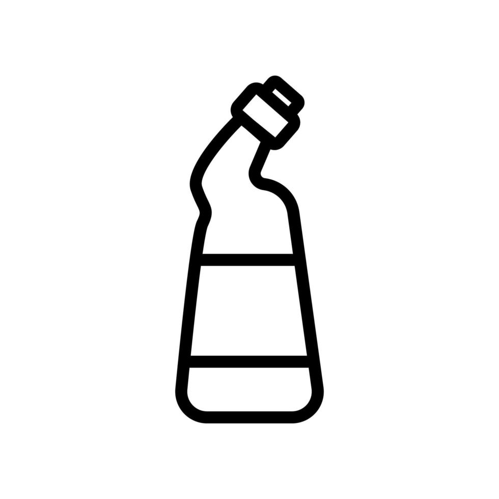 ilustración de contorno de vector de icono de botella de detergente