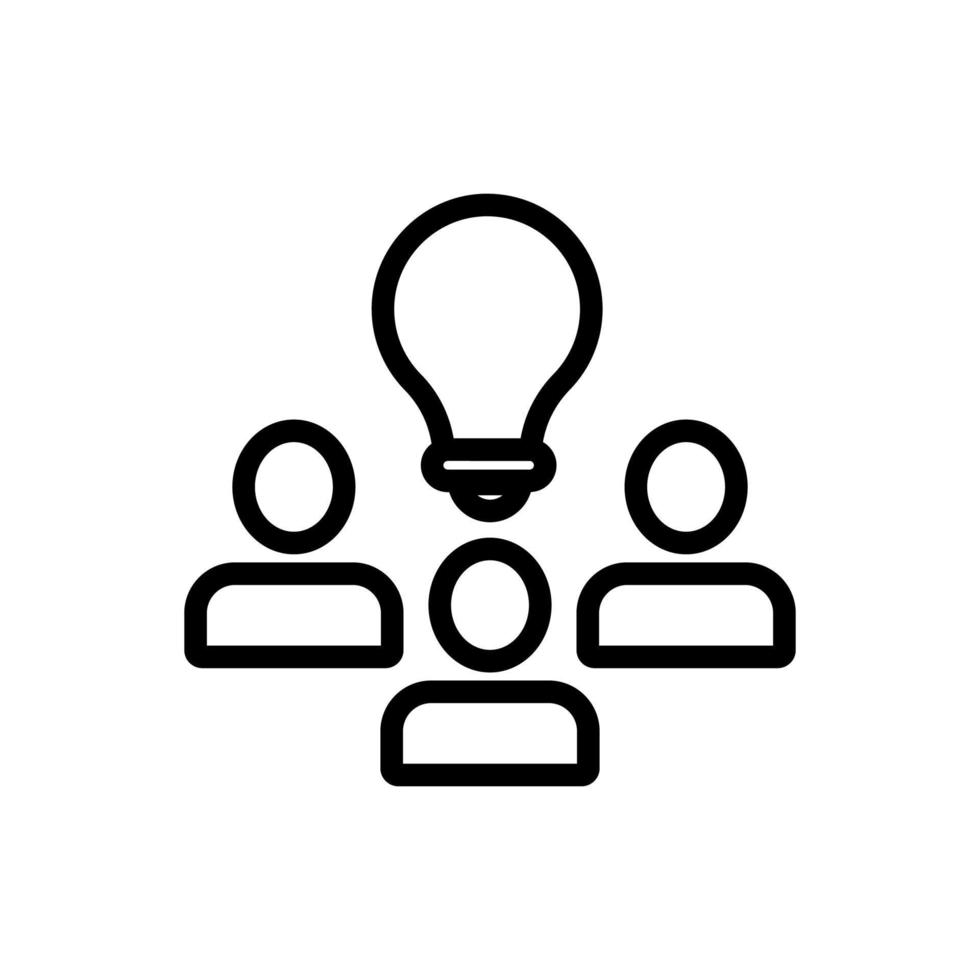 developer icon vector. Isolated contour symbol illustration vector