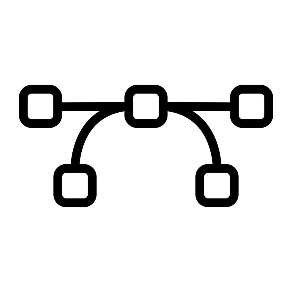 the reference points of the icon vector. Isolated contour symbol illustration vector