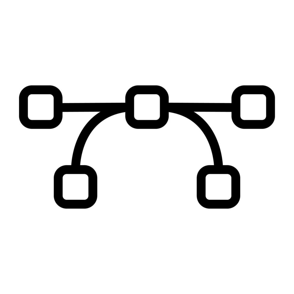 los puntos de referencia del vector icono. ilustración de símbolo de contorno aislado