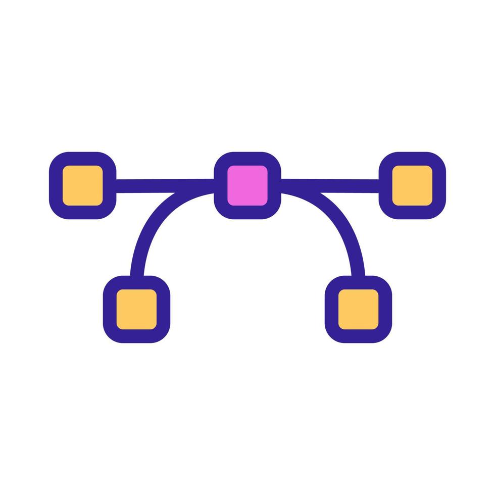 the reference points of the icon vector. Isolated contour symbol illustration vector