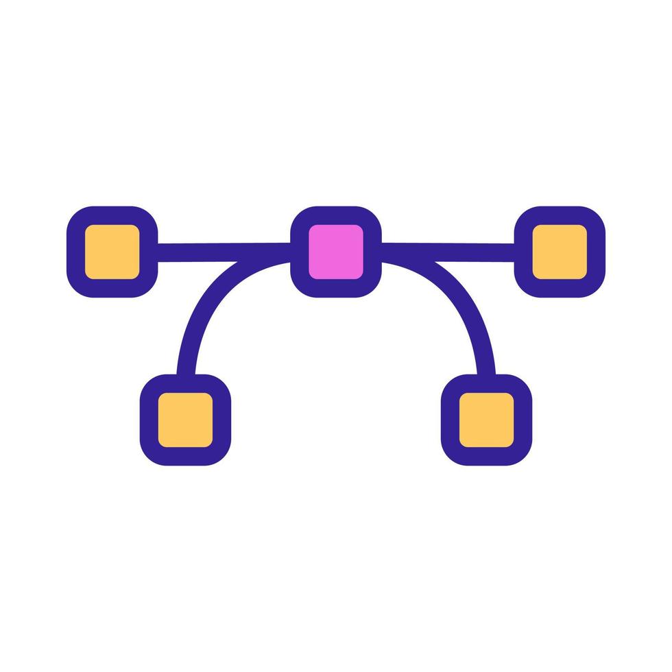 the reference points of the icon vector. Isolated contour symbol illustration vector