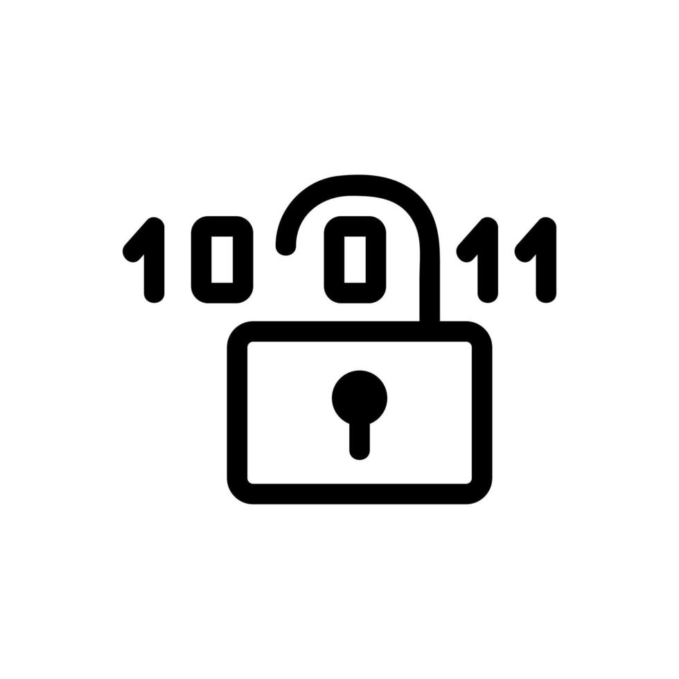 cyber attack icon vector. Isolated contour symbol illustration vector