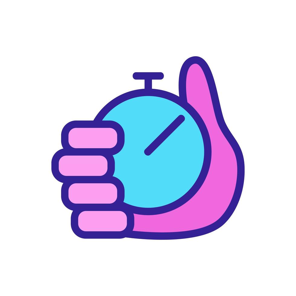 a time deadline icon vector outline illustration