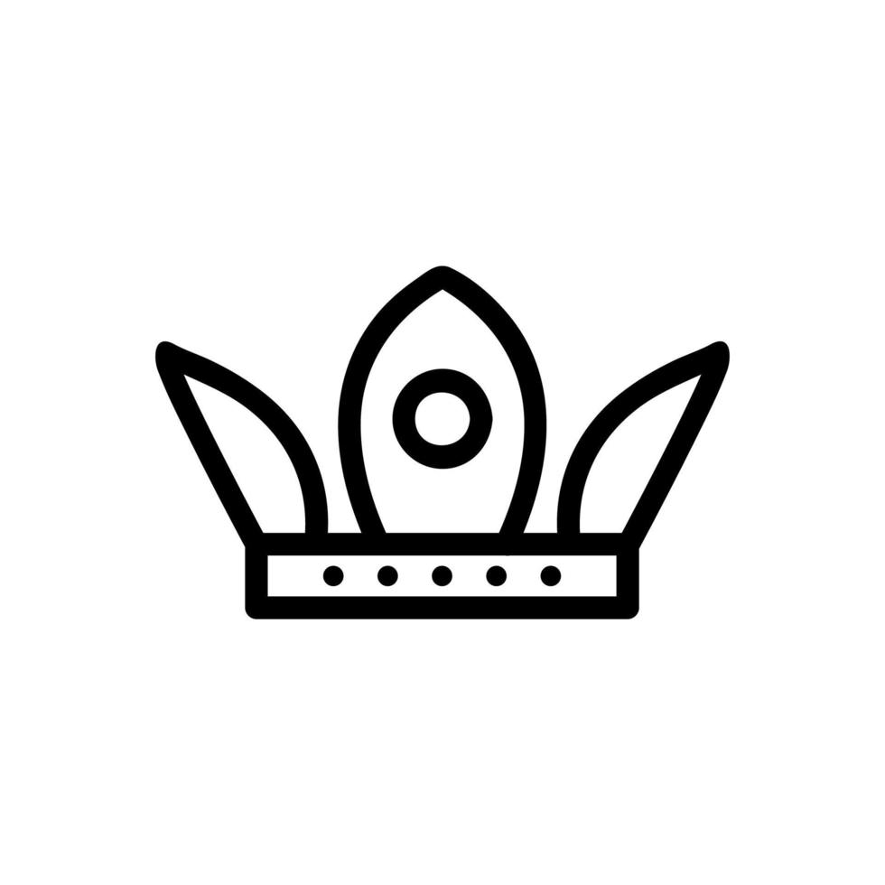 the imperial crown icon is a vector. Isolated contour symbol illustration vector