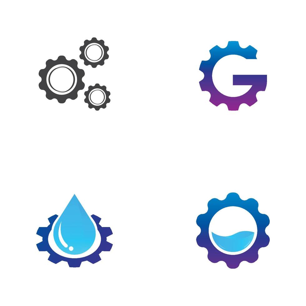 Gear Logo Template vector icon illustration design