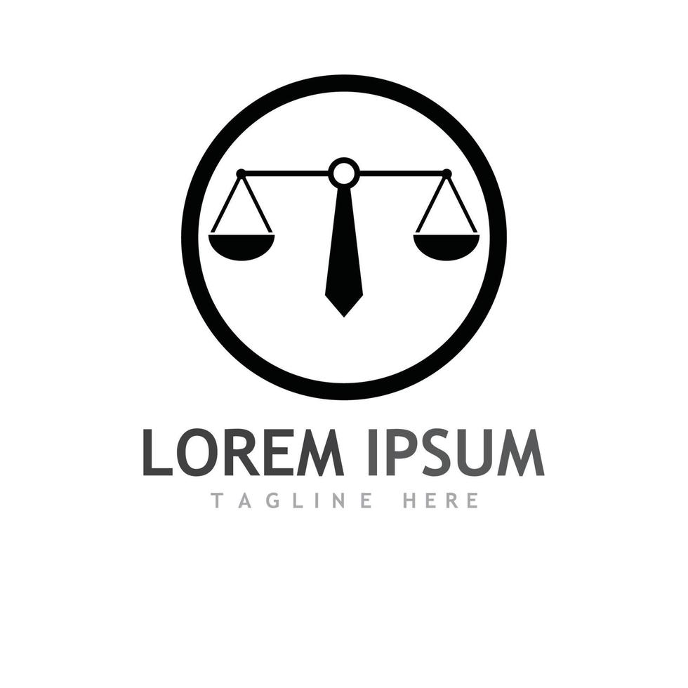 justice law Logo Template vector illsutration design
