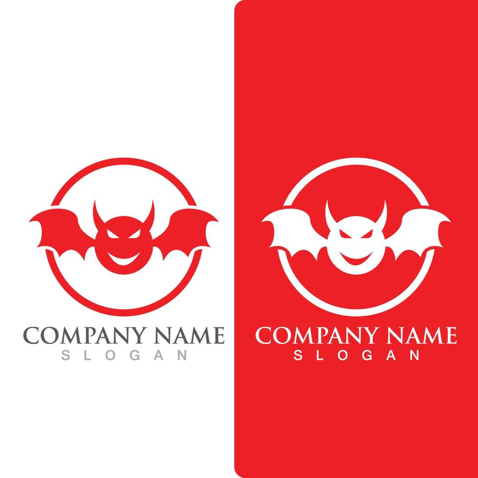 Devil horn logo Vector icon