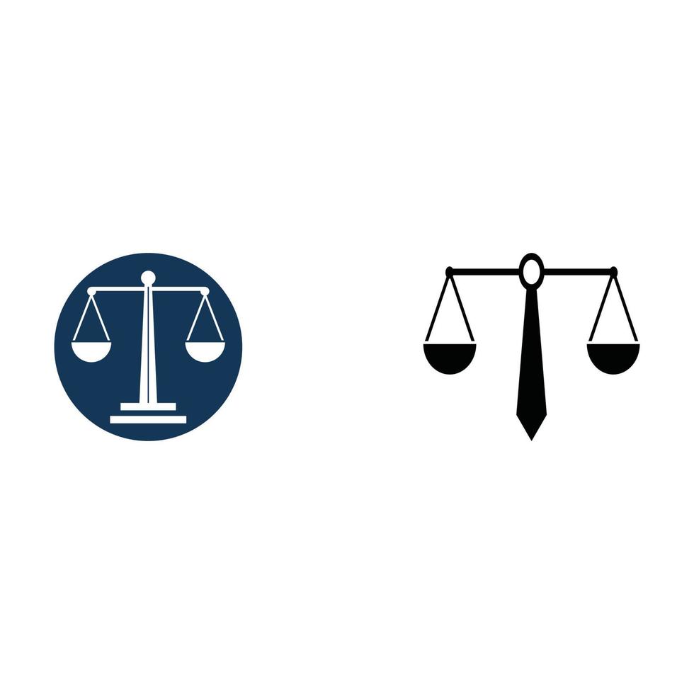 justice law Logo Template vector illsutration design