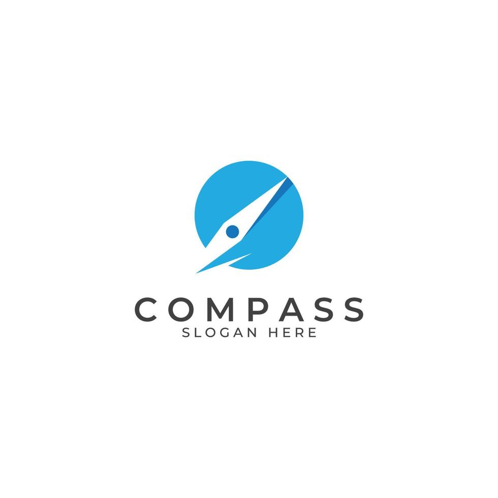 Compass logo, directional guide or pandom. Compass logo icon vector illustration template.