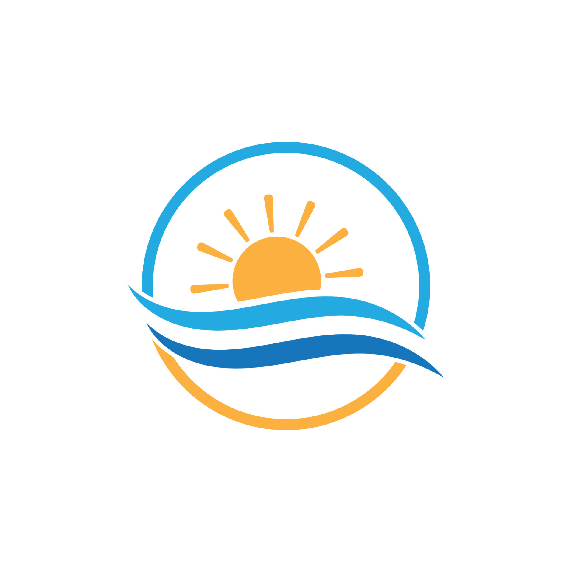 Water wave logo and Sea wave logo or beach water waves, with vector ...