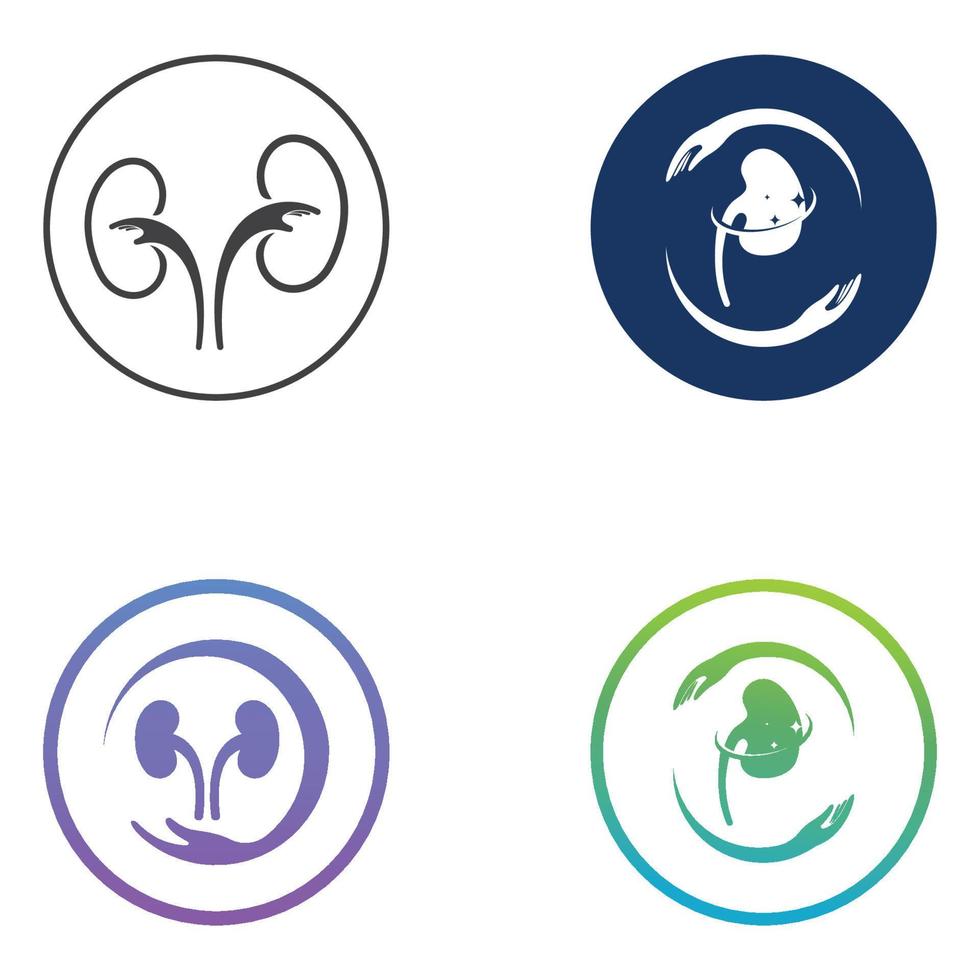 kidney health  logo  vector illusrtation