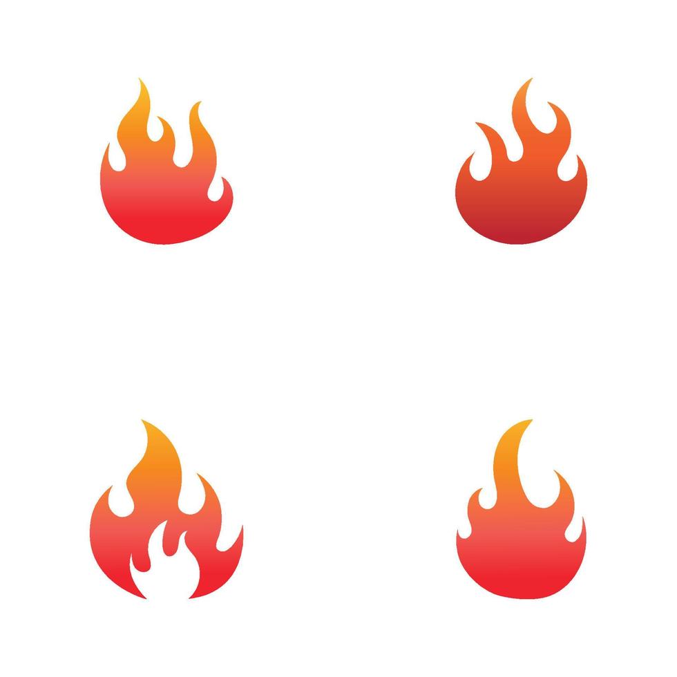 logotipo de fuego o llama, logotipo de bola de fuego y brasas. utilizando un concepto de diseño vectorial. vector