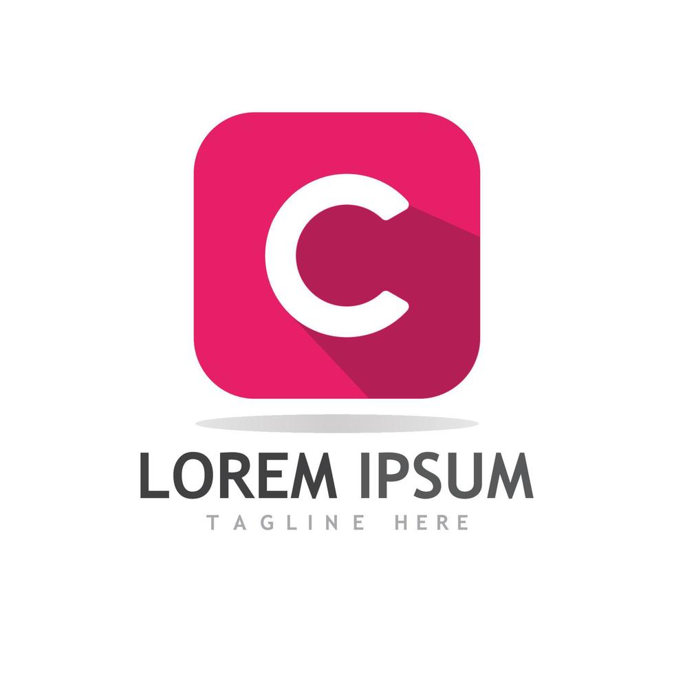 C Letter Logo Template vector