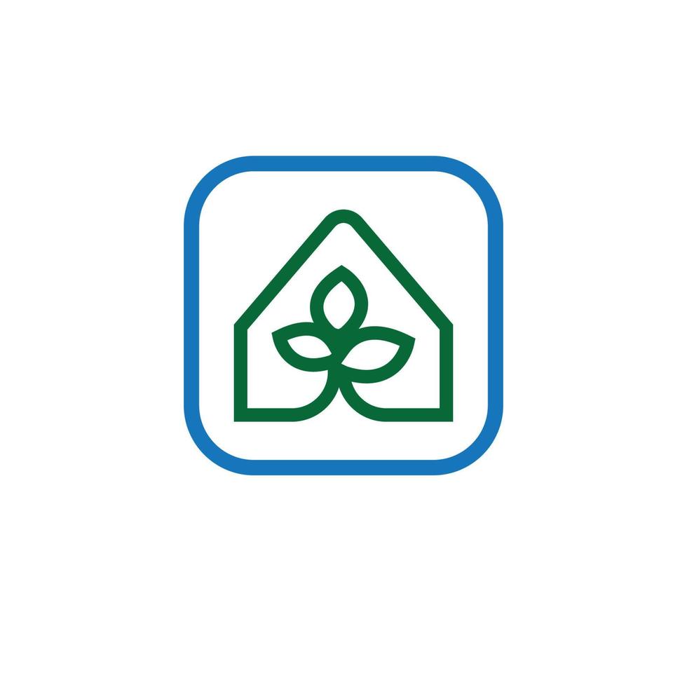 elemento de la naturaleza del logotipo de la ecología de la hoja verde vector