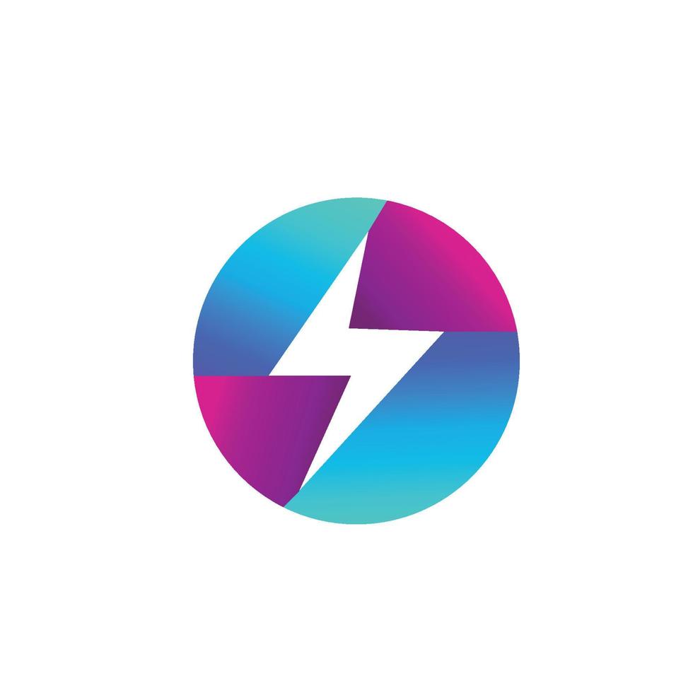 Thunderbolt logo and symbol vector