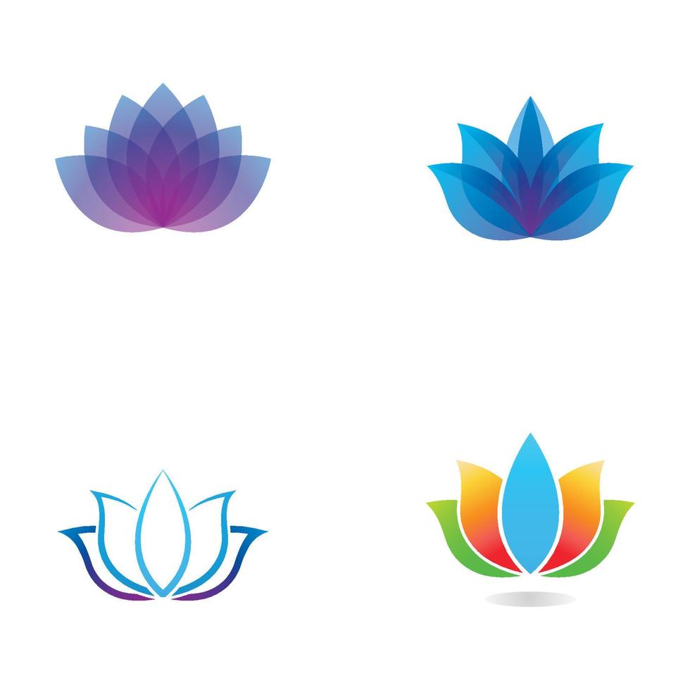 Beautiful and naturally beautiful lotus spa flowers, with luxurious and elegant lotus flower illustration editing, suitable for beauty and cosmetic salons. vector