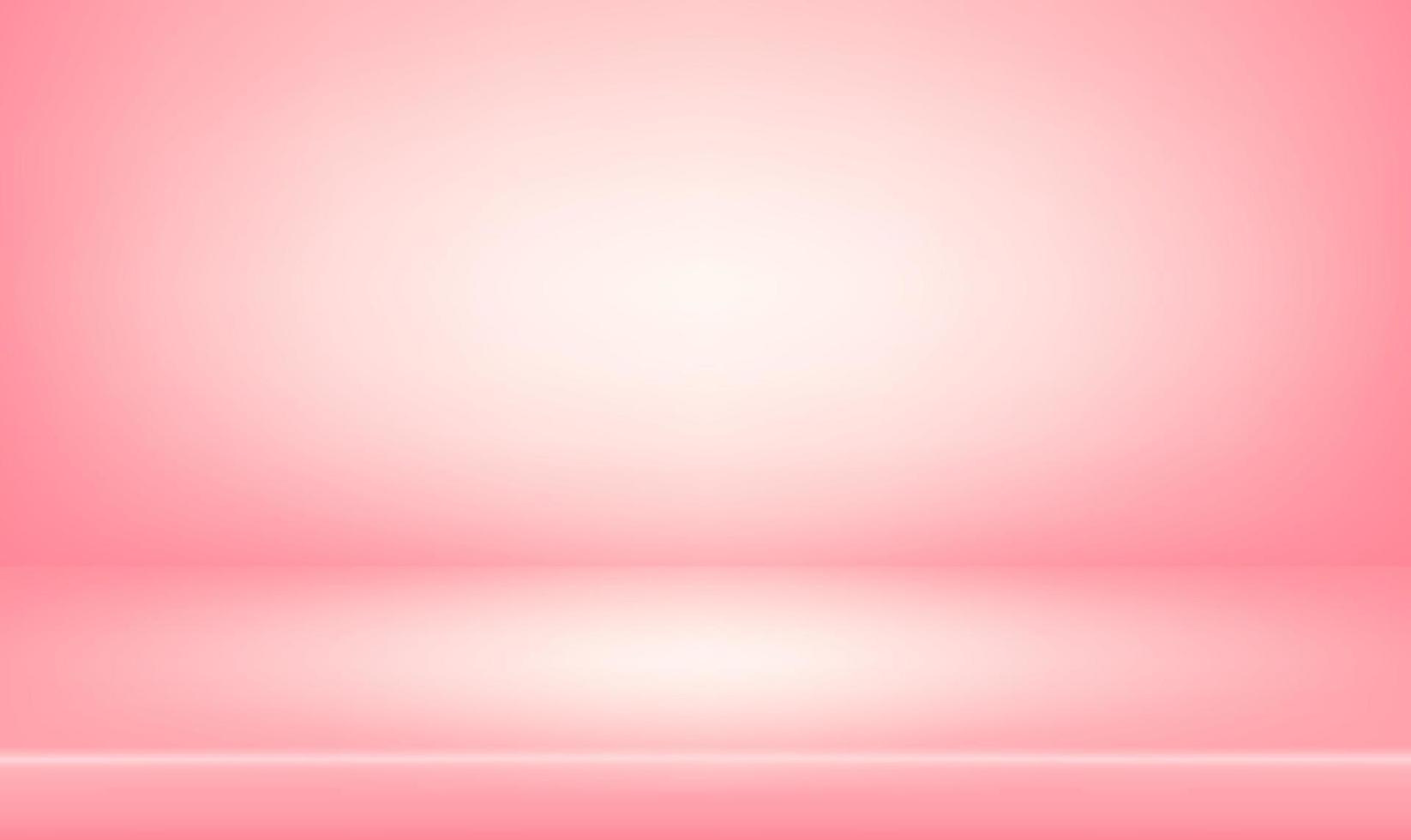 Empty pastel pink color studio table room background abstract, Product display with copy space for display of content design. 3D Vector illustration.