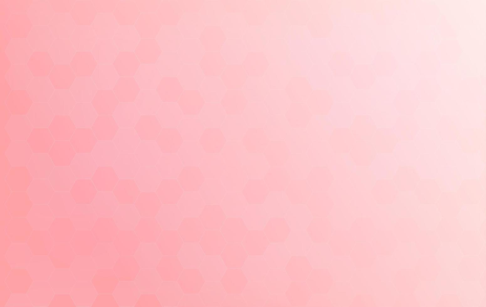 Abstract pattern of geometric shapes hexagon light pink. Gradient in simple style. Pink honeycomb background, light and shadow. Pattern for business booklets, leaflets. Vector EPS10 illustration.