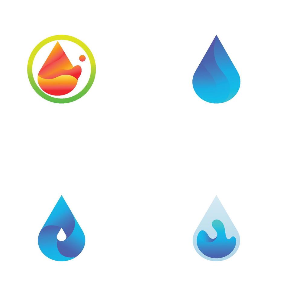 vector de plantilla de logotipo de gota de agua